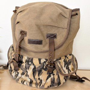 Timberland Lamprey 2 Pocket Camo Backpack NWOT